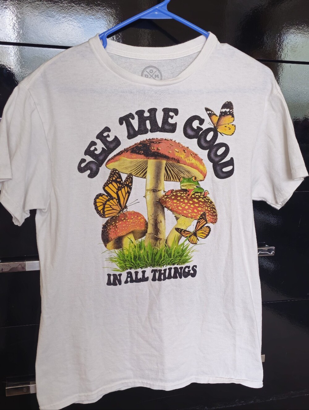 See The Good Mushroom & Butterfly Graphic Tee - White